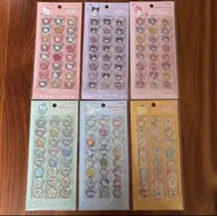 正規品　サンリオ　おはじきふうシール　6枚セット