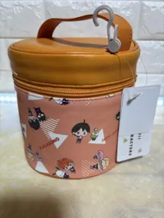 ハイキュー×サンリオ　円型ポーチ　カラスノ　バツ丸くん　バニティ　円形