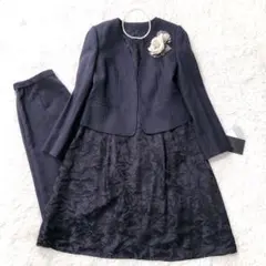 【新品未使用】Collezione di Modaフォーマル3点セットネイビーＬ