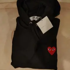 COMME des GARÇONS PLAY ブラックパーカー S