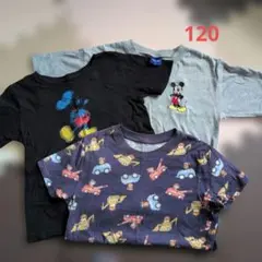 Disney ミッキー Tシャツ 3枚セット 120cmのサムネイル