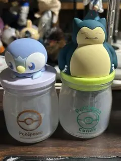 ポケモン カビゴン ポケピース ガラス瓶 小物入れのサムネイル