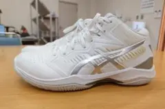 着用3回☆アシックス ゲルフープV12 ワイド バスケットボールシューズ24cm