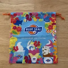 未使用BLUE SEAL ブルーシール巾着 沖縄アイスクリーム　トロピカル