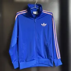 adidas ジップアップジャケット M 青