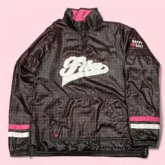 FILA フィラ ゴルフ 2WAY フルジップ 蓄熱 ジャケット ブラウン L