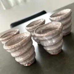 萩焼　天鵬山　梅花皮　フリーカップ 送料込み
