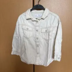ZARA アイボリー デニムジャケット 3-4歳