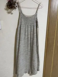 SUR MERシュールメール　ナチュラル　コットンリネン　キャミワンピ　フリー