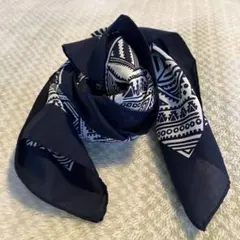 スカーフ　紺系　No.516