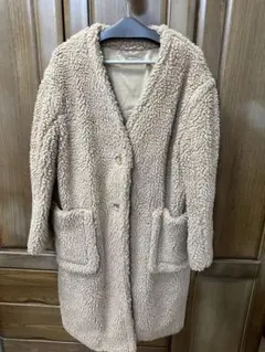 Mila Owen ボアコート キャメル／タグ付き／未使用に近い／FREE