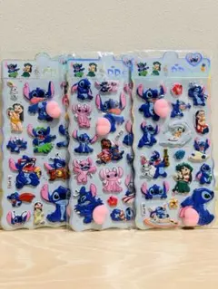 スティッチキャラクターシール3シートセット