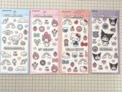 ペタメロウステッカー　ハローキティ　シナモロール　マイメロディー　クロミ