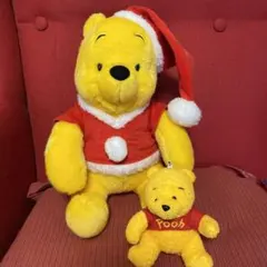 クリスマス　プーさん　ぬいぐるみ