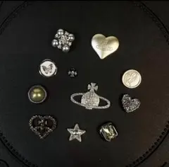 ジビッツ crocs クロックス チャーム ジビッツ　11個セット　ハート