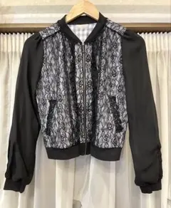 axes femme アクシーズファム レースブルゾン ジップアップ ジャケットのサムネイル