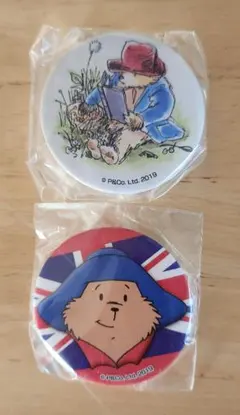 パディントンベア 缶バッジ 2個セット　相模湖プレジャーフォレスト