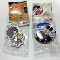 くら寿司 ハイキュー めじるしチャーム　缶バッチ 黒尾鉄朗　影山飛雄