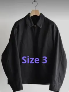 26SS COMOLI BLACK DENIM ZIP SHORT JACKET