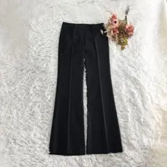 セオリーリュクス スラックス センタープレス ウール混 股上浅め 仕事フォーマル