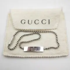 GUCCI グッチ ロゴプレート ボールチェーン チョーカー ブレスレット