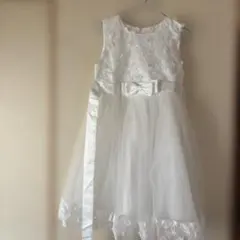 フォーマルドレス ホワイト　膝丈　160cm