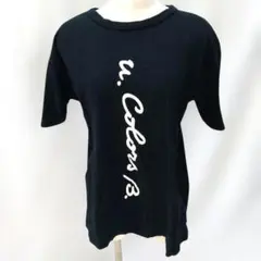 u. Colors B ベネトン<F> Tシャツ 黒系　 半袖　 ㊼のサムネイル