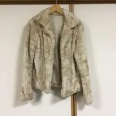 INDIVI インディヴィ ファージャケット グレージュ 36サイズ | Mercari