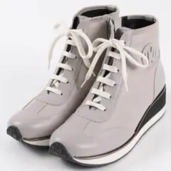 新品 VITA NOVA 厚底スニーカーブーツ グレー 日本製 23.5cm