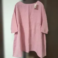 fog linen workフォグリネンワーク タリアチュニック ピンク ローズ 