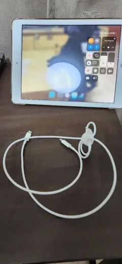 iPad 5世代　ケース、ケーブル付き