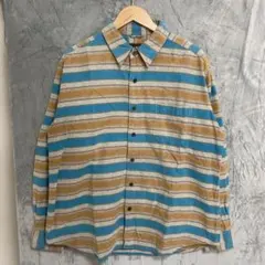 【L603】 Eddie Bauer シャモアクロスシャツ サイズXL ブラウンのサムネイル