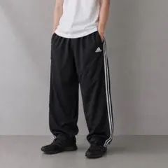 adidas アディダス トラックパンツ ジャージ ブラック 白黒 4XO