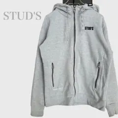 ジップアップパーカー　フーディー　スウェット　グレー　カジュアル