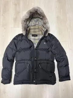 BURBERRY BLACK LABEL フード付きダウンジャケット M