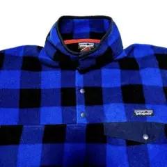 patagonia シンチラ　フリース　スナップT ブロックチェック柄