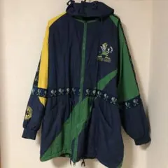 90s ヴィンテージ　古着　ノートルダム大学 中綿ロングジャケット