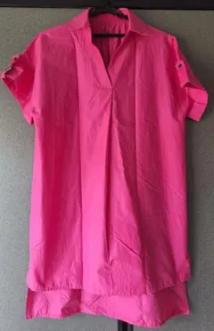 pleasing シャツ ショッキングピンク