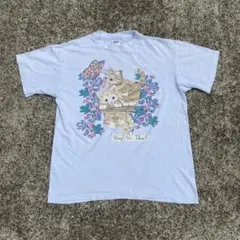 90s anvil アニマルTシャツ USA製 シングルステッチ L 猫のサムネイル