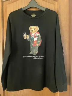 ポロラルフローレン　ポロベア長袖Tシャツ　ココアベア　綿100% L〜XLくらい