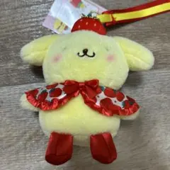 サンリオ いちご新聞50周年 ポムポムプリンマスコットホルダー