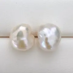 398 大粒バロックパール スタッドピアス★14mmシルバー925