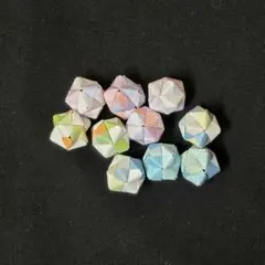 【みかん様専用】#17　折り紙 くす玉 パステルカラー 1.4cm 10個