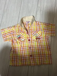 ミキハウス　チェックシャツ半袖　90
