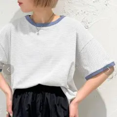 apres jour mignon シンプルボーダーTシャツのサムネイル