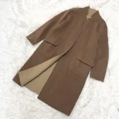 グリーンレーベルリラクシング リバー コート リバーシブル ブラウン ベージュ