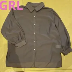 GRL 長袖シアーシャツ ブラウス くすみパープル フリーサイズのサムネイル
