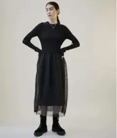 美品 SALON adam et rope' アダムエロぺ キレイめワンピース