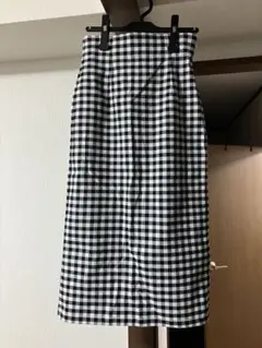 GU ギンガムチェックタイトスカート M