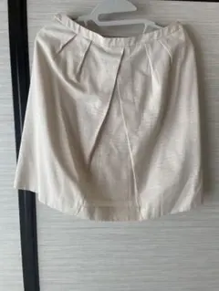 UNTITLED ベージュ タックスカート サイズ2